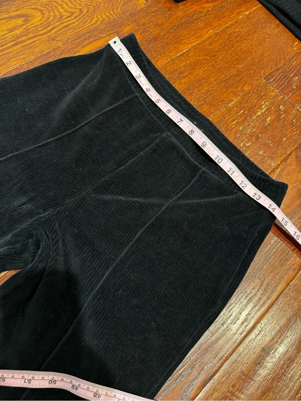 aerie Black Corduroy High-Rise Flare Pants & Jacket Set - Picture 3 of 9
